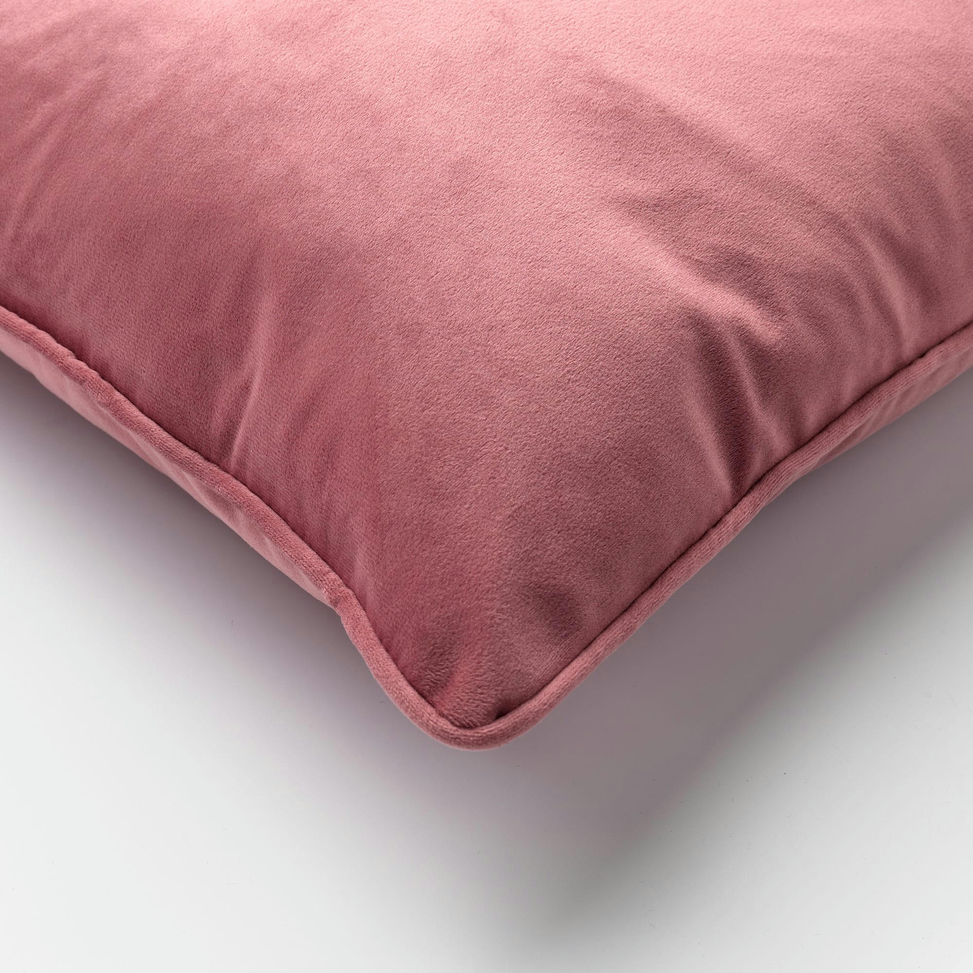- Housse de coussin rose en velours-60x60 cm uni