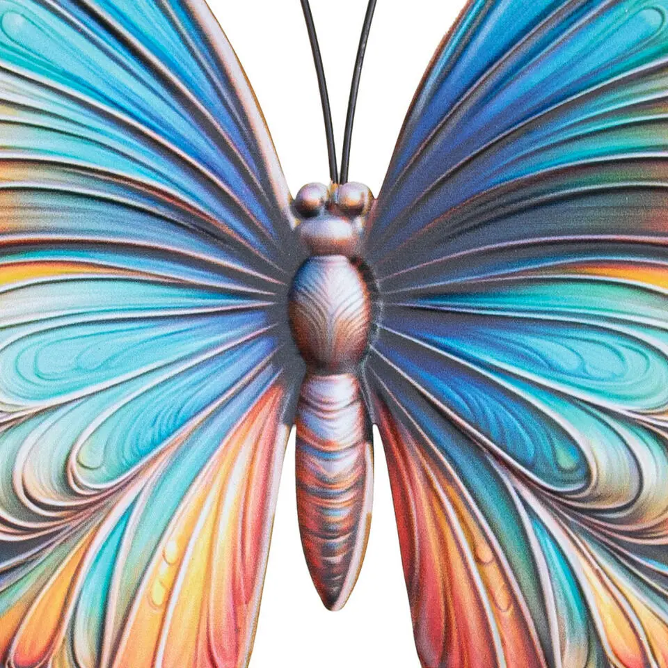 Anna's Collection Tuindecoratie vlinder - 17 x 18 cm - metaal