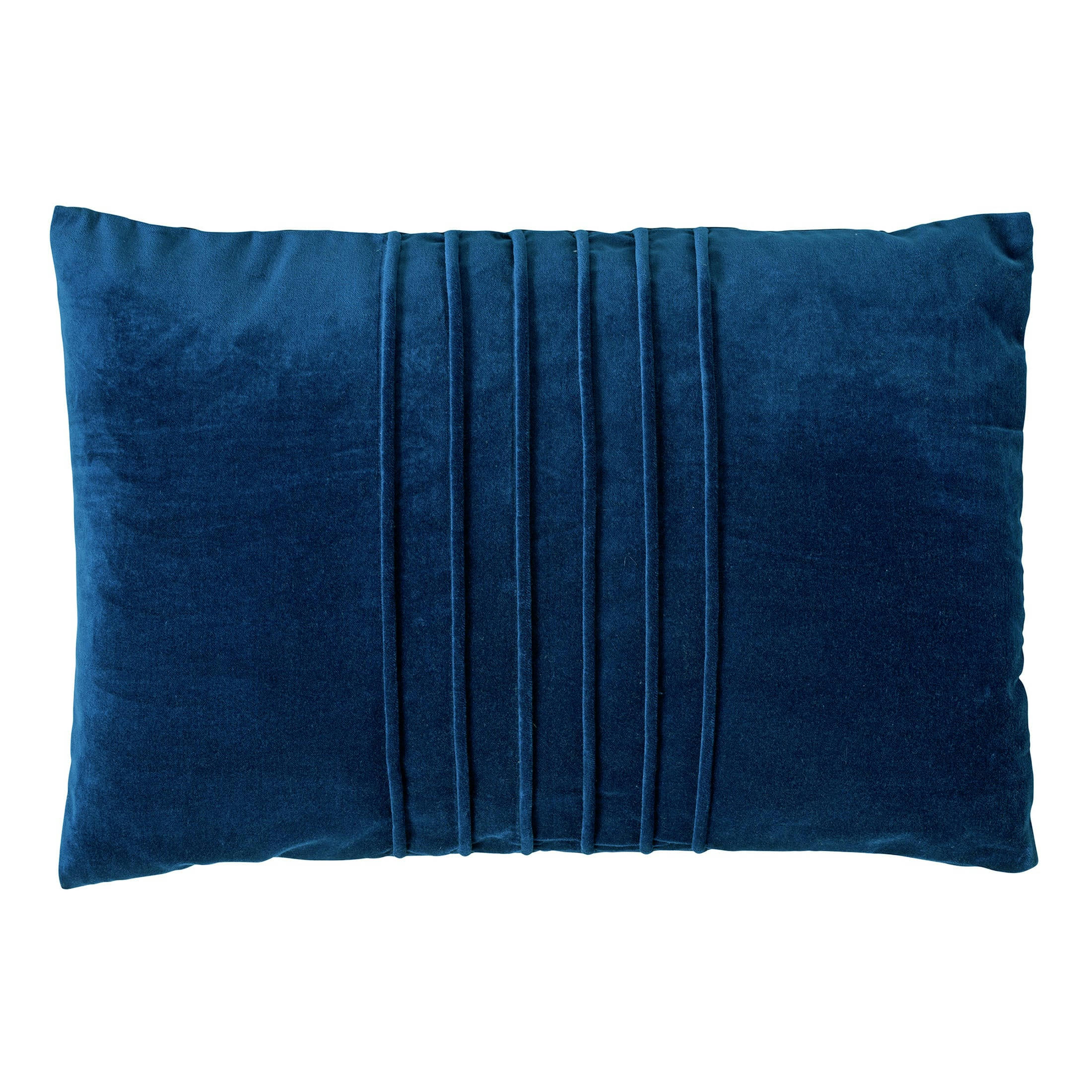 - Housse de coussin bleu en velours-40x60 cm uni