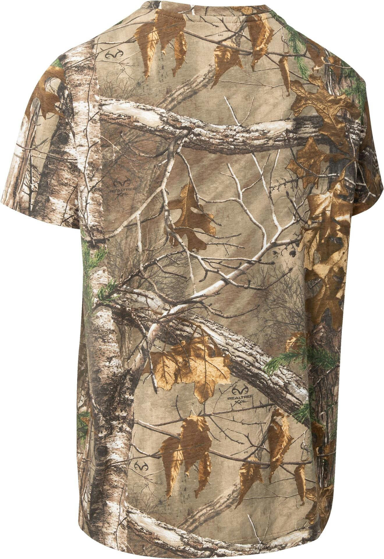 Yukon Gear Men's Boone Short Sleeve Cotton Stretch Hunting T-Shirt, Camo