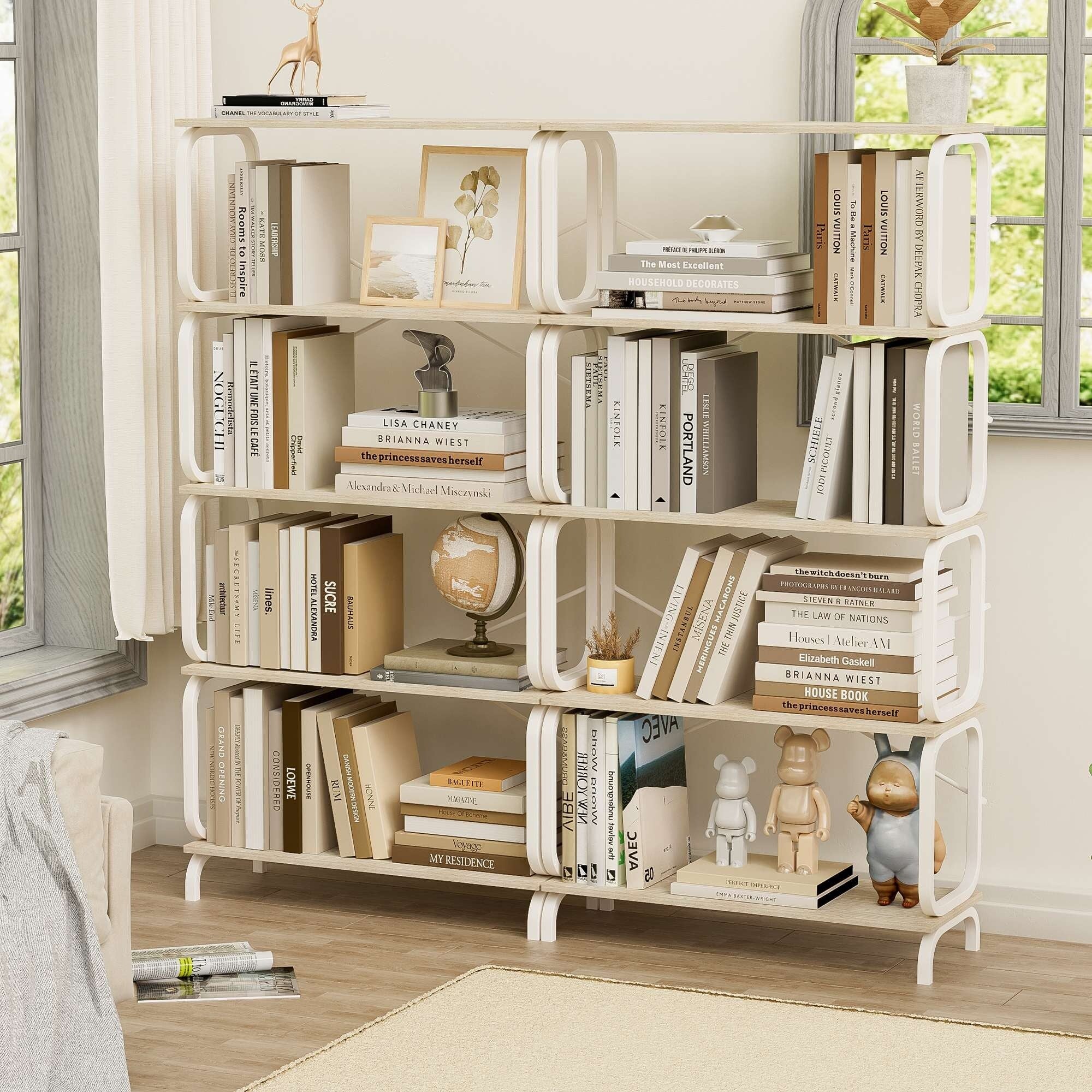 63'' 5-Tier Open Metal Bookshelf