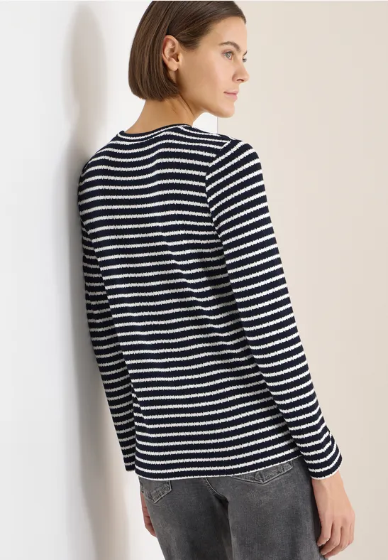 Gestreiftes Langarmshirt