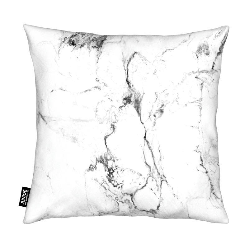 MARMOR - Coussin en microfibre en blanc 40x40