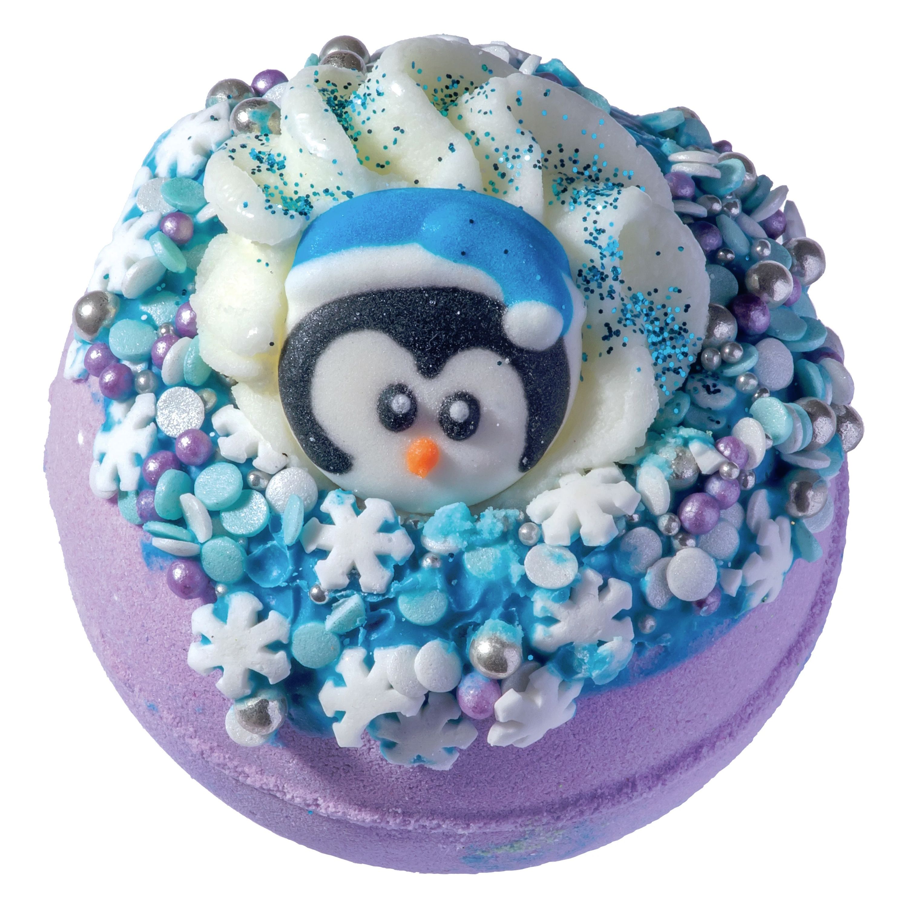 Bomb Cosmetics Penguin Christmas Stocking Set of 3 Bath Bombs Gift Set