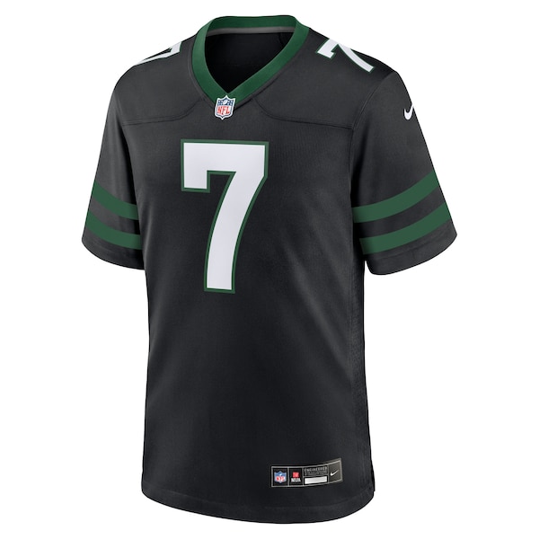 Justin Fields New York Jets Nike Game Jersey - Stealth Black