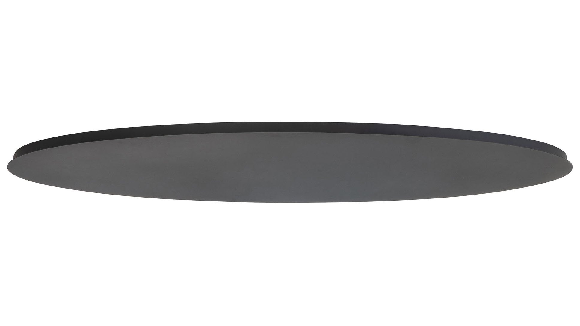 Ylumen plafondplaat ovaal - 160 x 3.5  cm - zwart