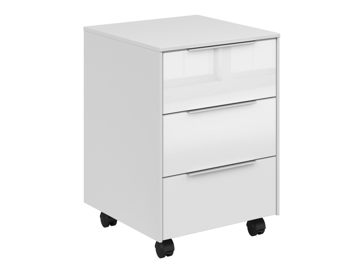 Kontener biurowy Nevada 40 cm z 3 szufladami biały