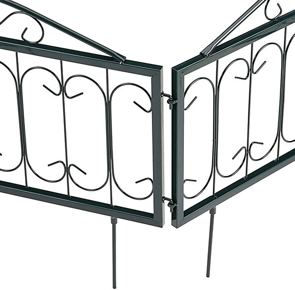 Clôture decorative de jardin en metal metal metal Helloshop26