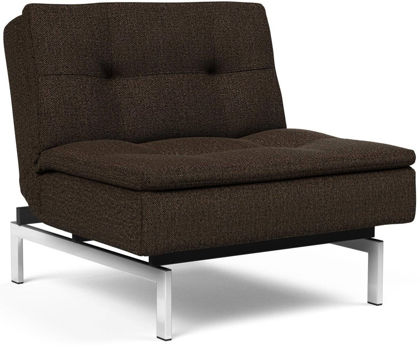 Innovation Dublexo Slaapstoel Taura Chocco   Chrome