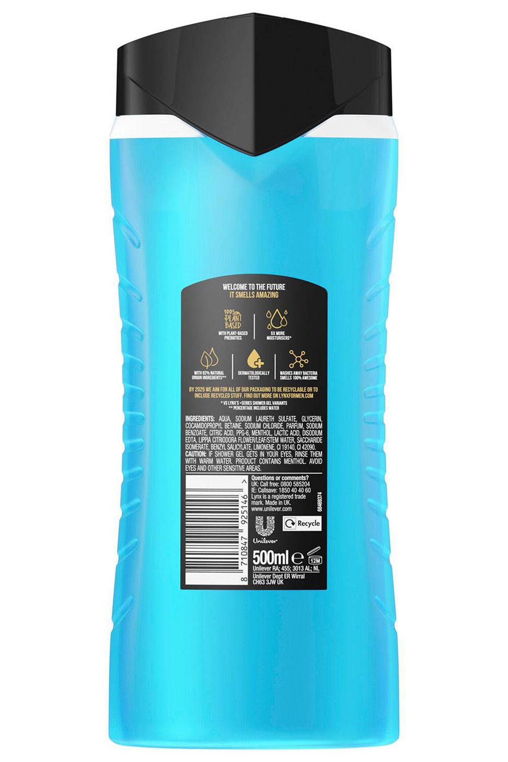 Lynx Ice Chill Shower Gel 500ml with 48H Fresh Body Spray 250ml