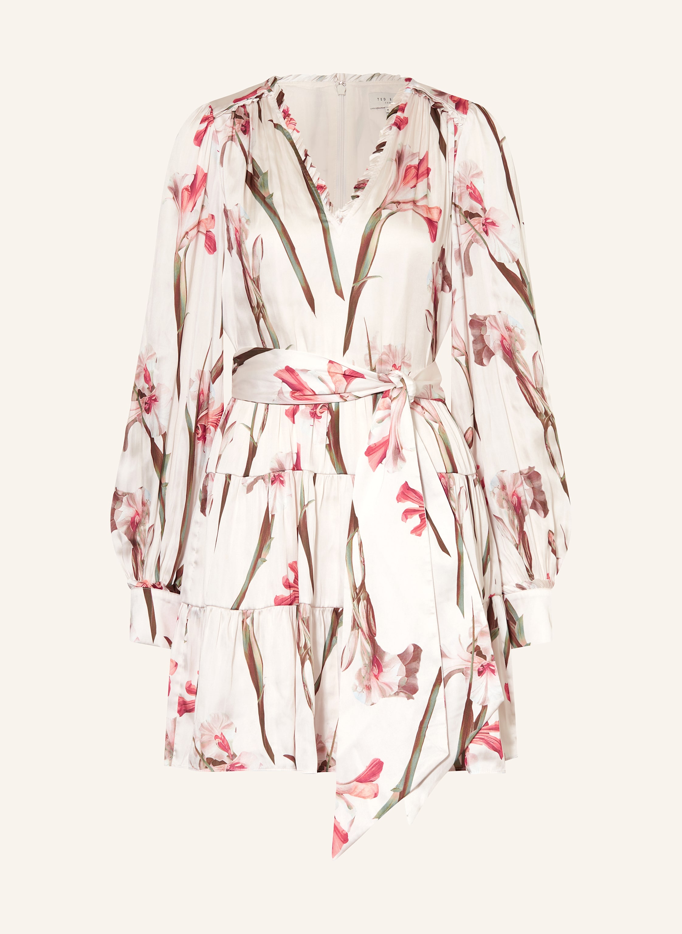 TED BAKER Satinkleid CUIABA mit Rüschen