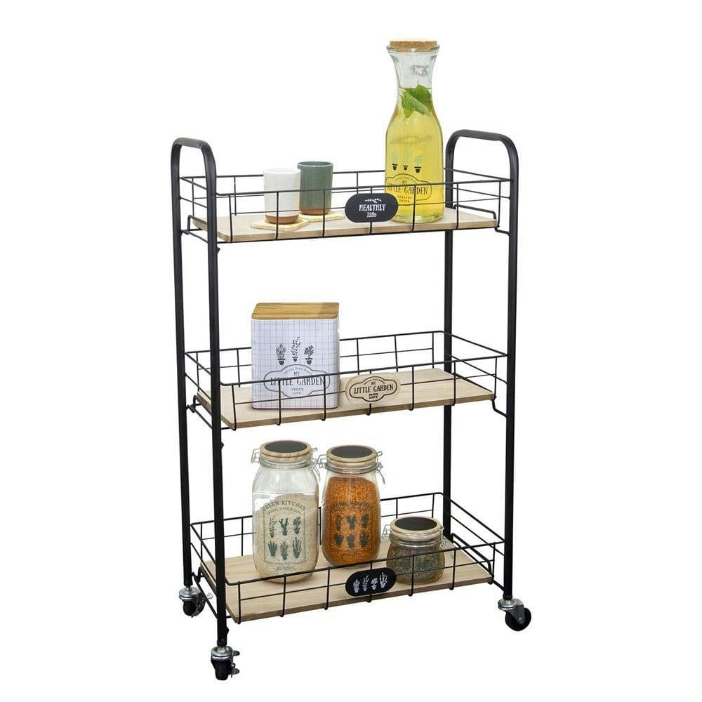 LITTLE MARKET - Desserte à roulettes 3 niveaux