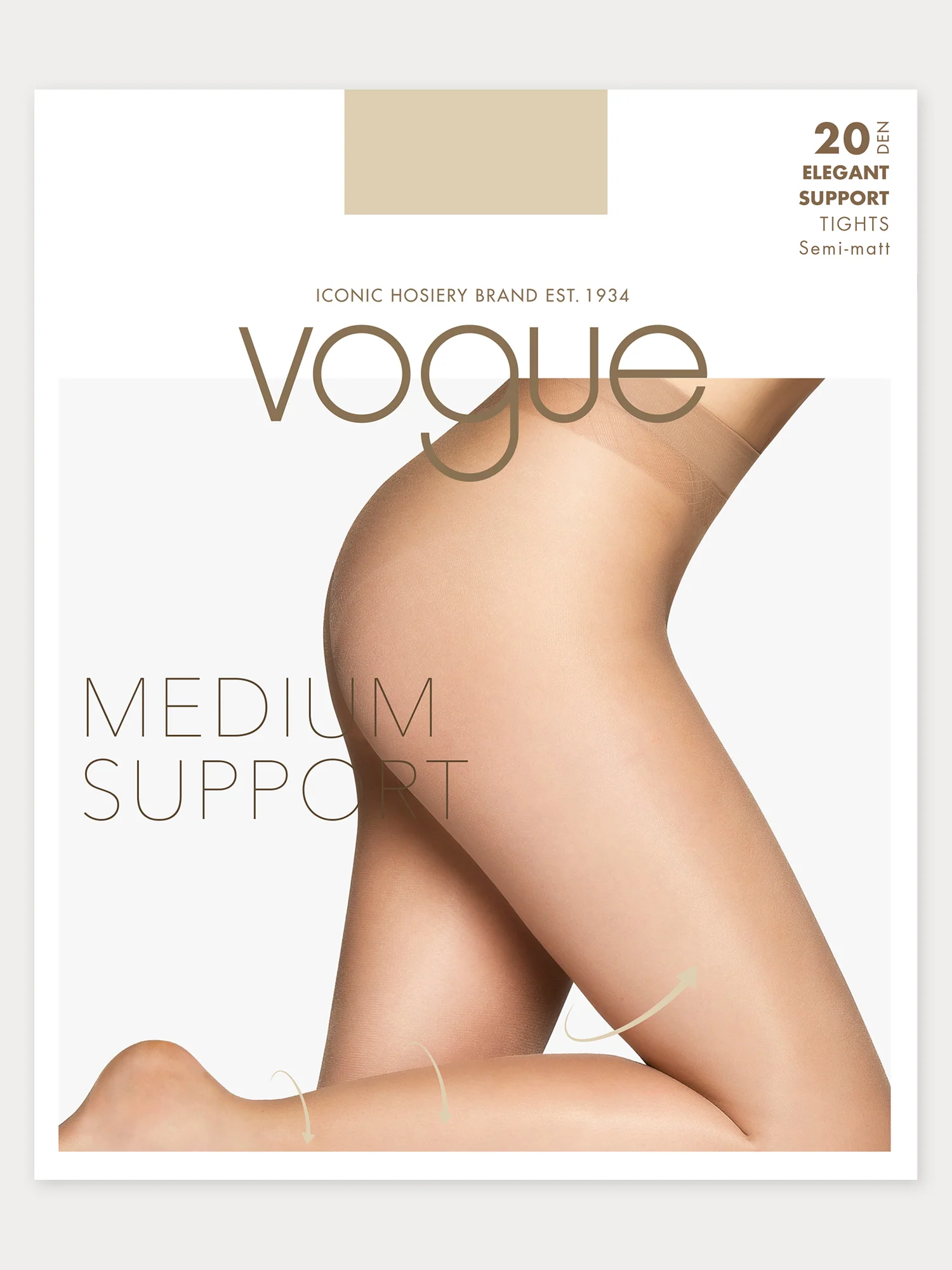 ELEGANT SUPPORT 20 tukisukkahousut - natural