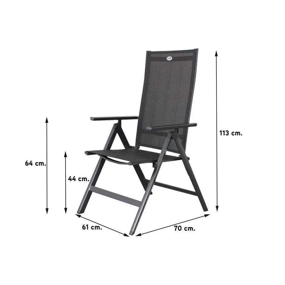 Set van 4 - Hartman Napoli verstelbare stoel
