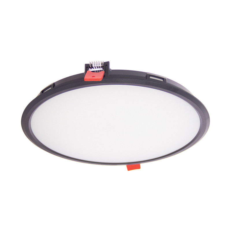 Spot encastrable LED Downlight noir blanc dimmable IP44 2500 lm 12 W XANLITE