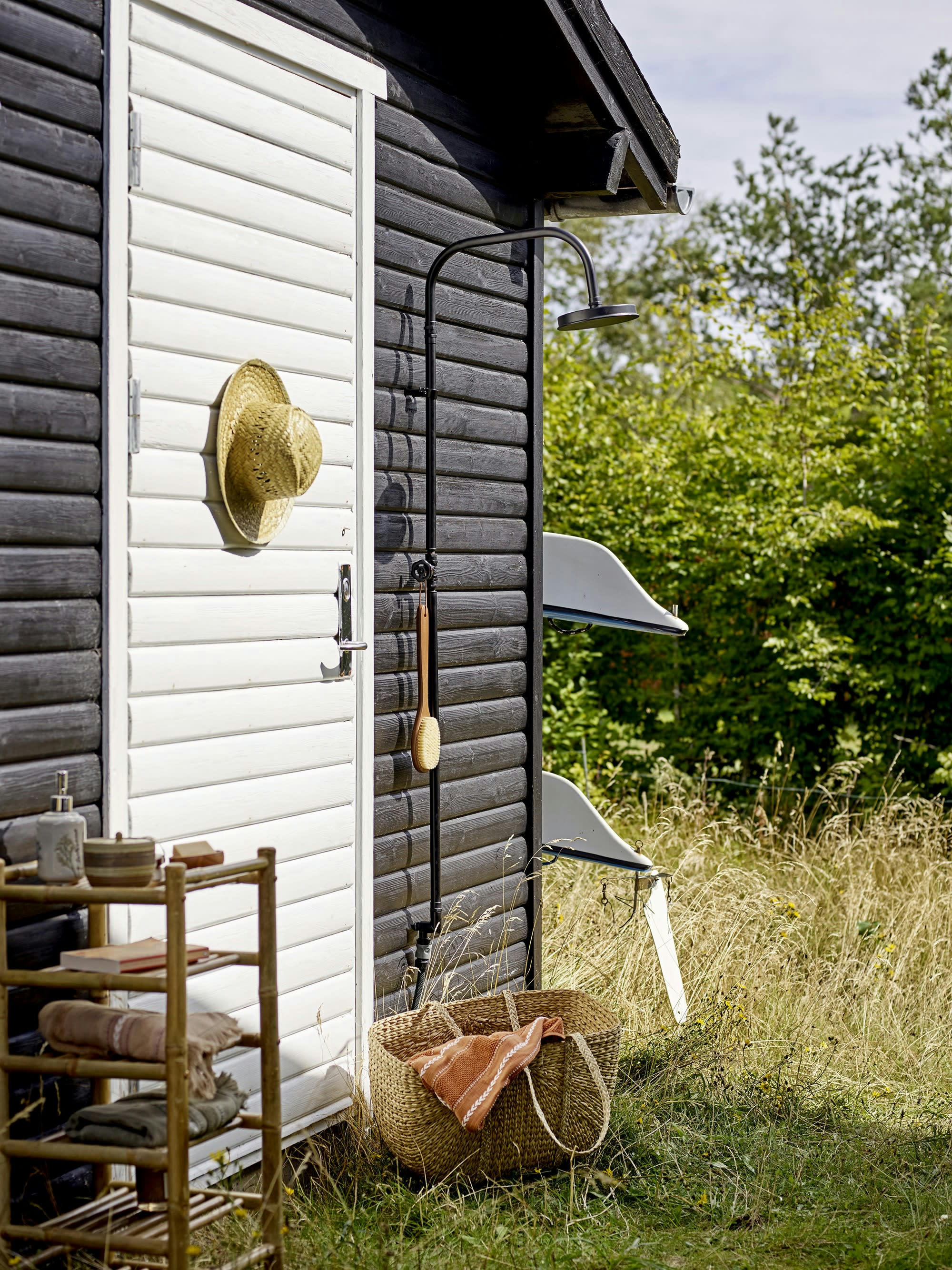SOLE - Étagère à 6 niveaux en bambou beige