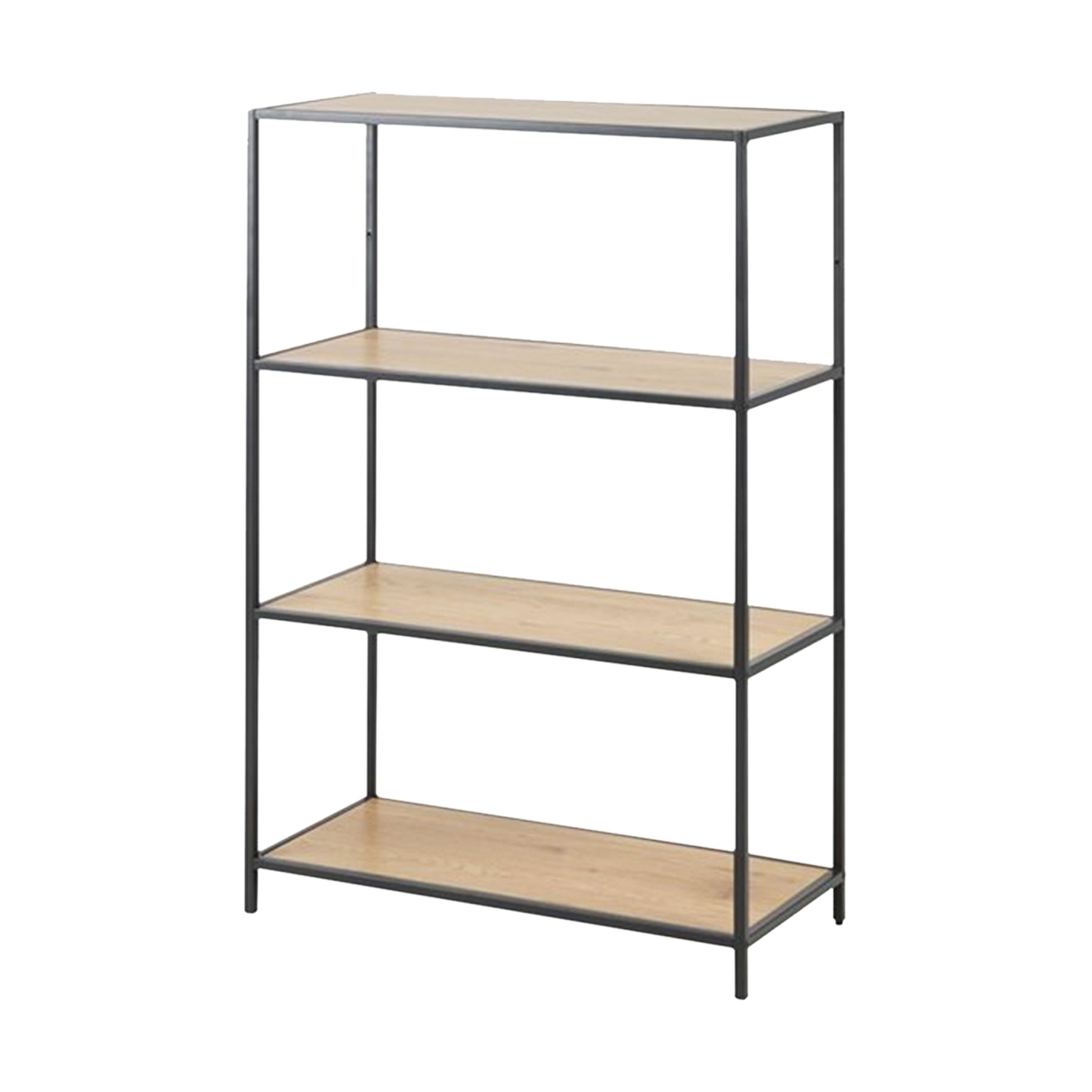 Lisomme Vic Staande Houten Boekenkast - B 77 cm - Naturel
