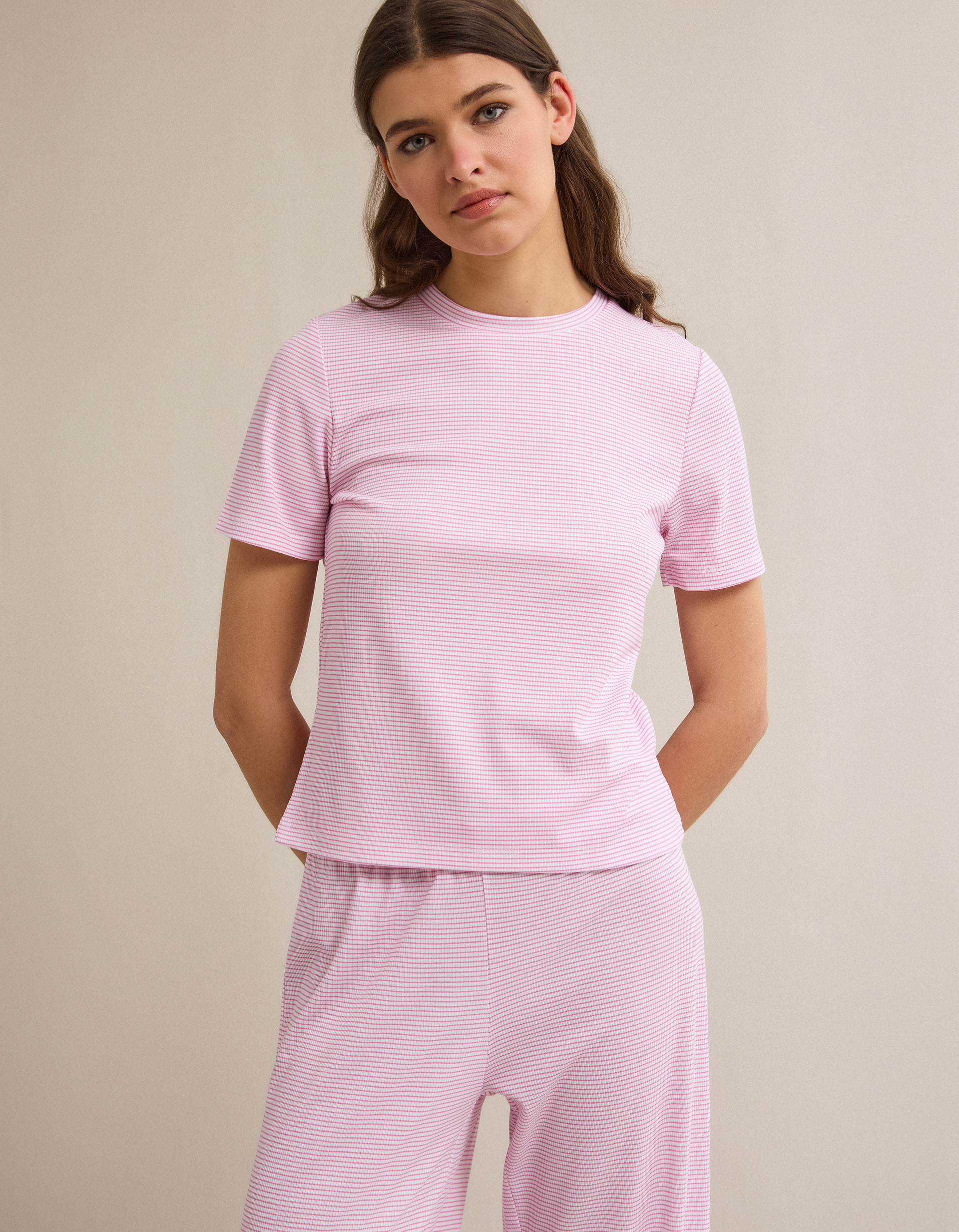 Mulher, Pijama, Rosa