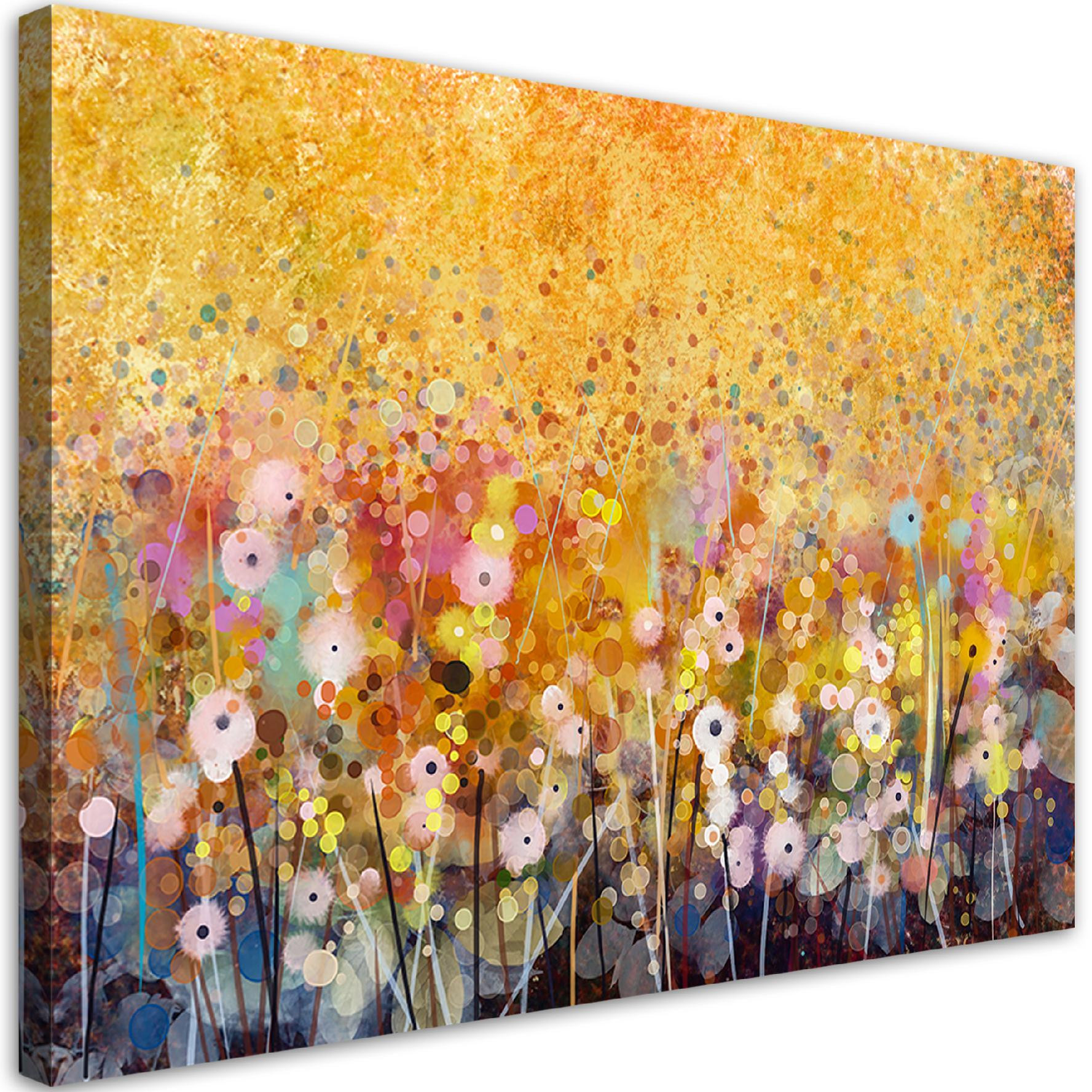 Feeby Obraz na płótnie, Kwiaty łąka natura 60x40