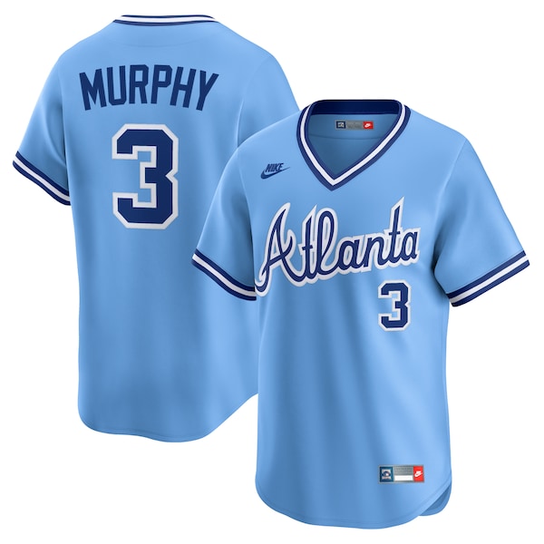 Dale Murphy Atlanta Braves Nike Throwback Cooperstown Collection Limited Jersey - Light Blue