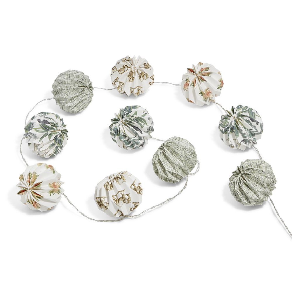 Guirlande lumineuse à lampions 10 LED motif jungle