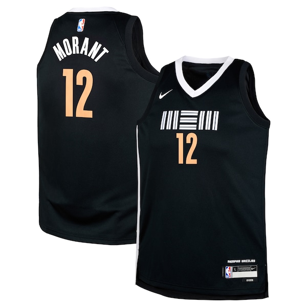 Ja Morant Memphis Grizzlies Nike Youth  Swingman Replica Jersey - City Edition - Black