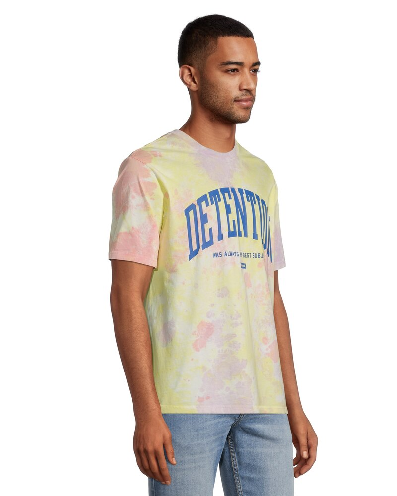 Men's Detention Graphic  Logo Relaxed Fit Crewneck Cotton T Shirt