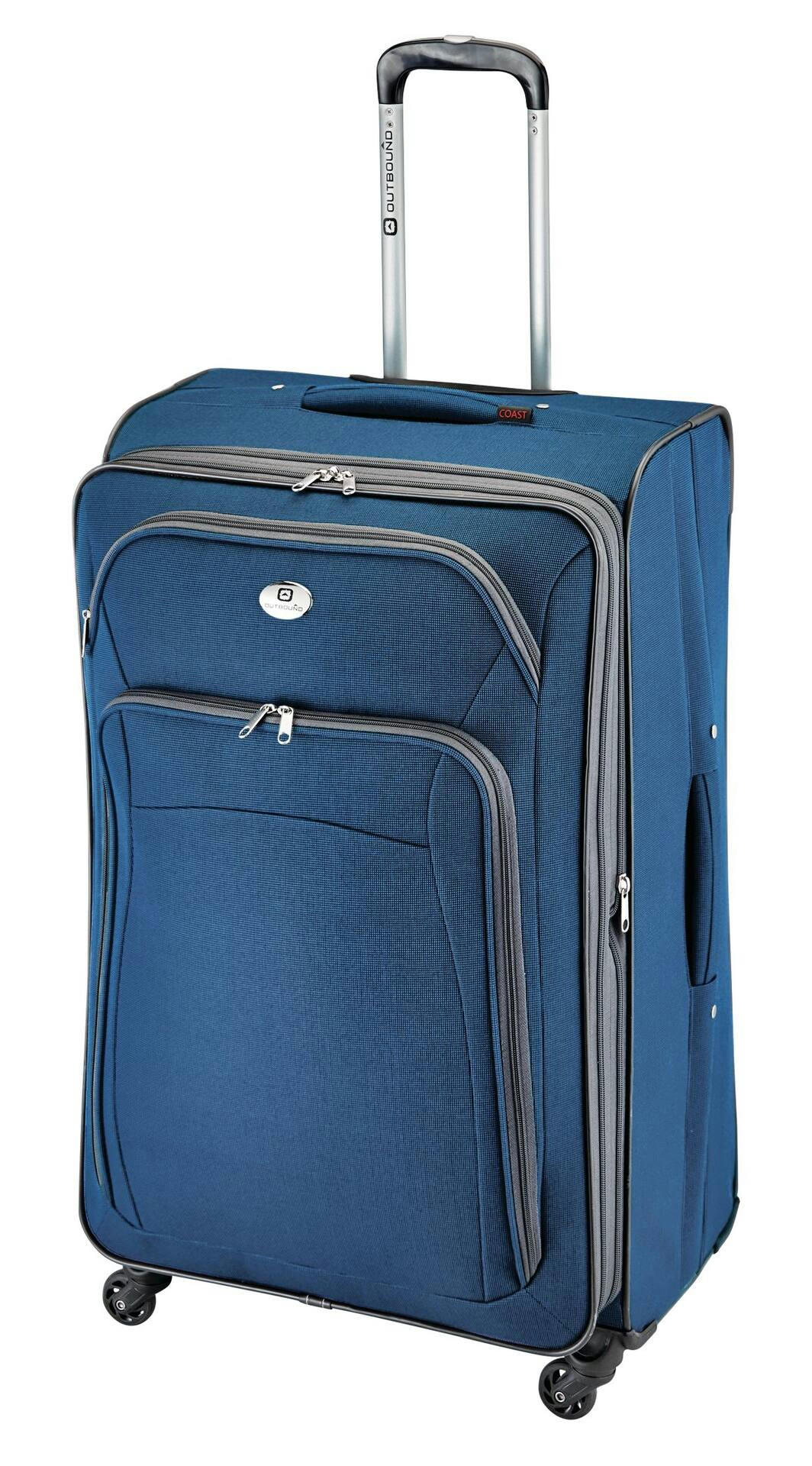Outbound Coast Expandable Softside Spinner Wheel Travel Luggage Suitcase w/ Wet Pocket, 28-in