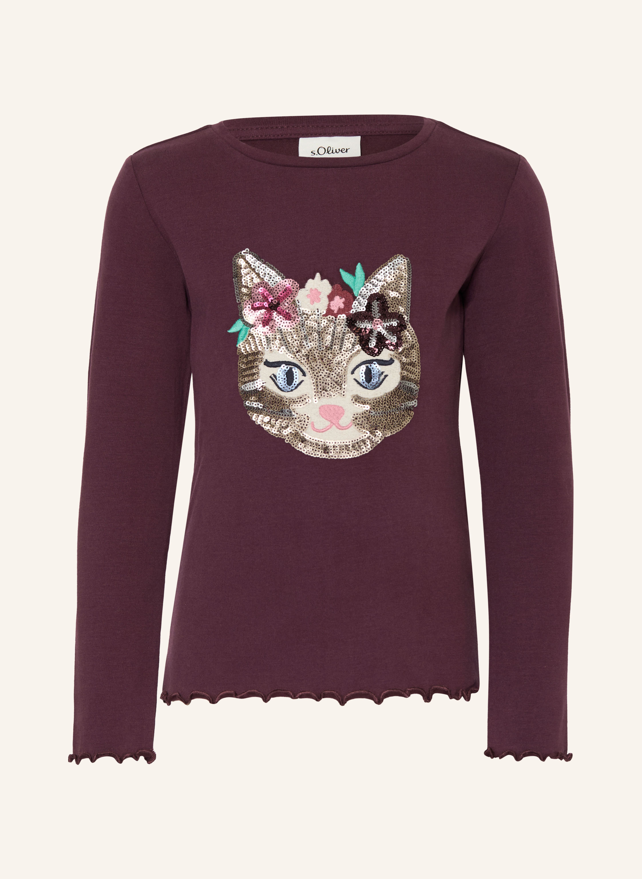 s.Oliver RED Longsleeve mit Pailletten