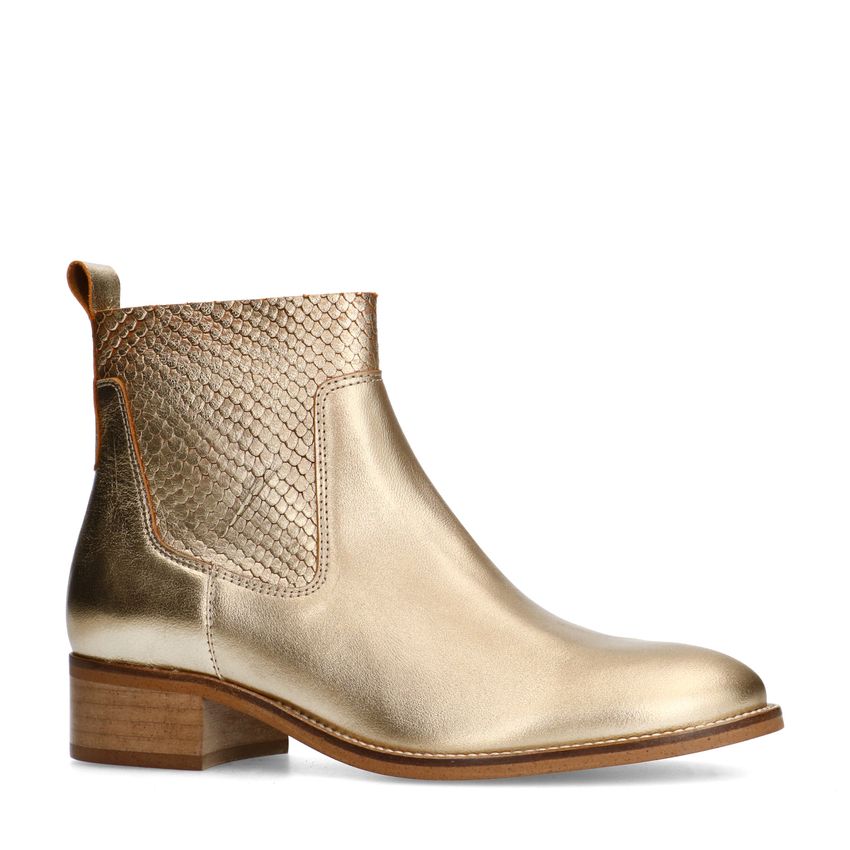 Manfield Gouden leren cowboylaarsjes