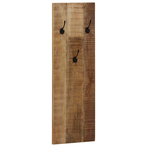 NNEVL Wall-mounted Coat Racks 2 pcs Solid Mango Wood 36x110x3 cm