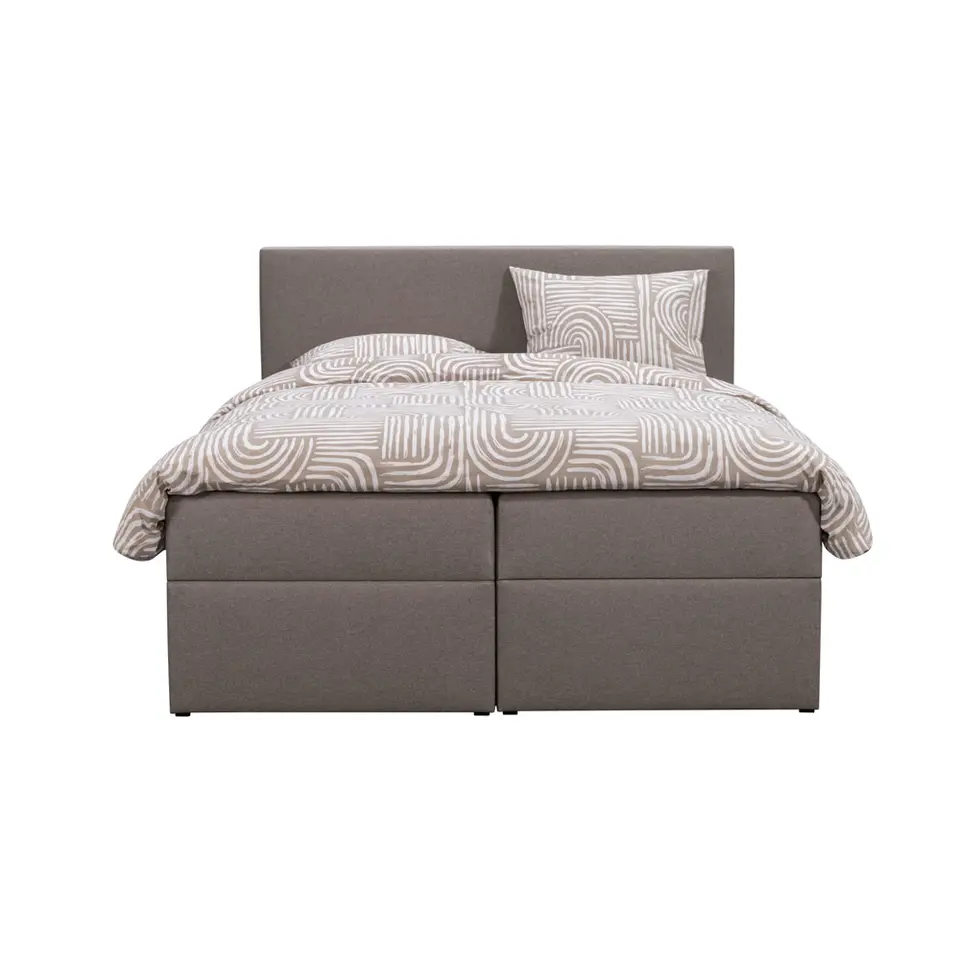 Boxcombinatie met opbergruimte Orebro 6-delig - taupe - 160x200 cm