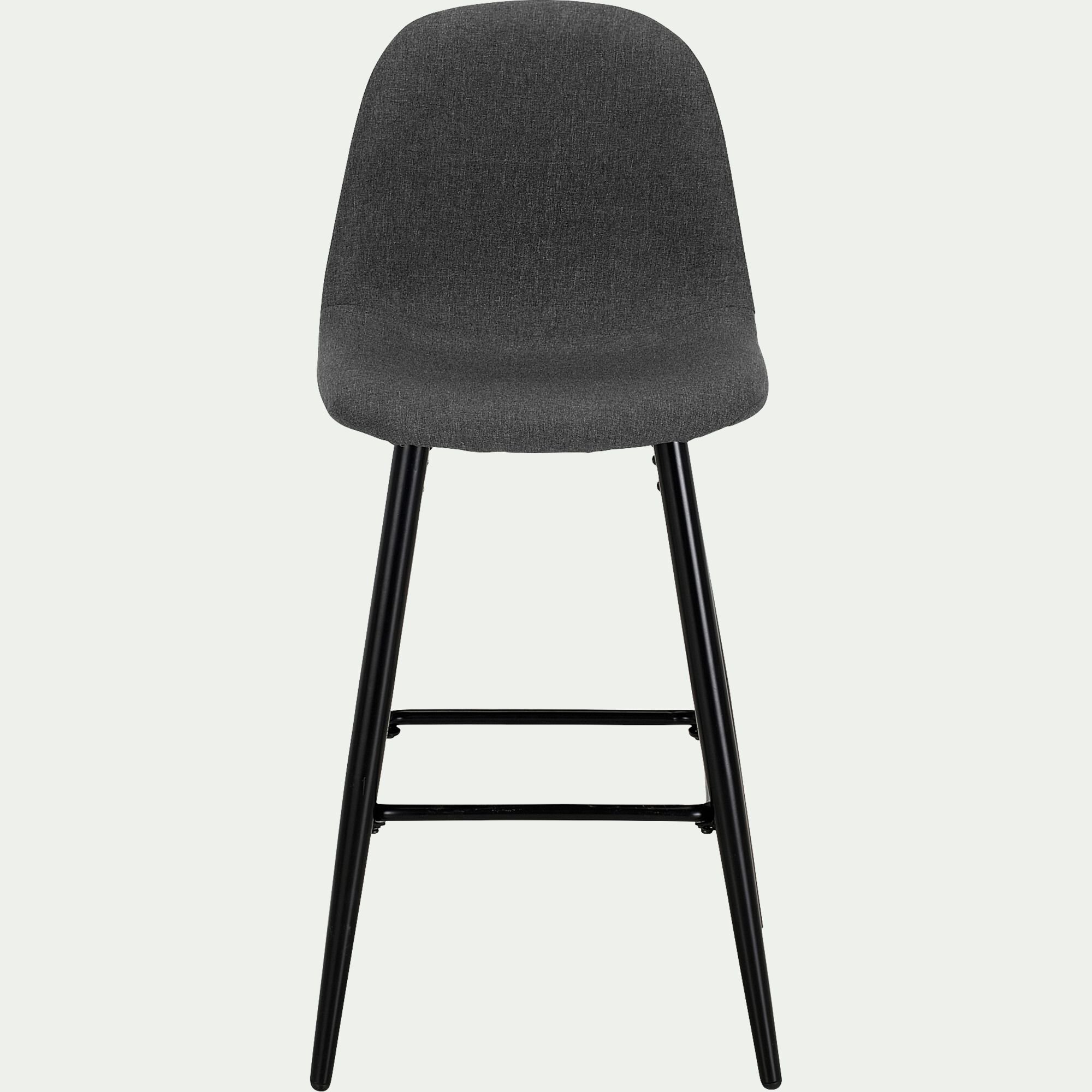 LOANA - Chaise de bar - gris ardoise H66cm