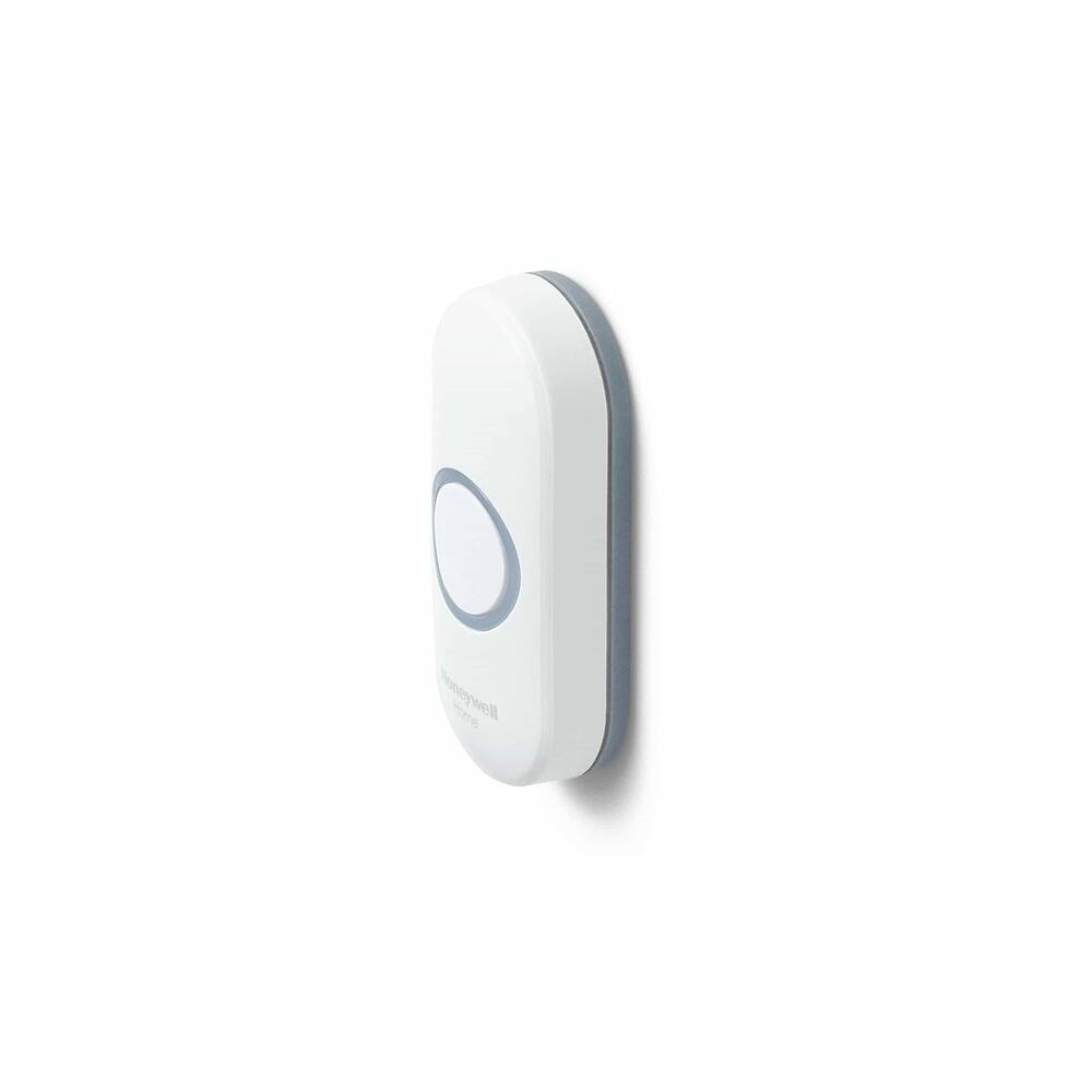 Honeywell Wireless Battery LED Push Doorbell Chime Button, White