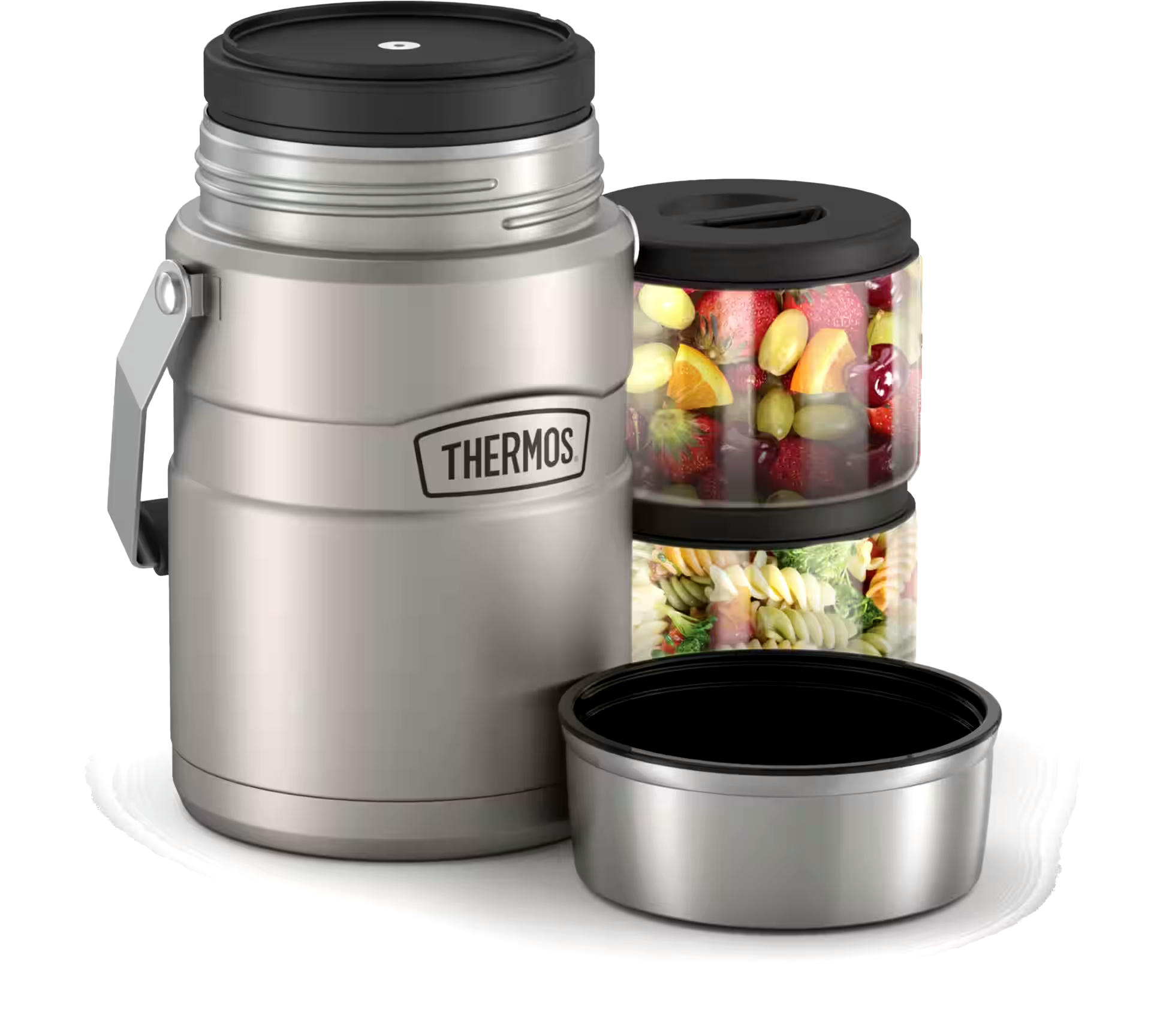 Thermos® Stainless Steel Food Jar Vaccum Insulated with Bowl, 1.4-L