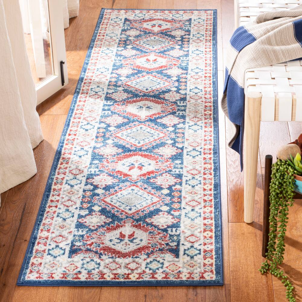 Safavieh Kazak 119 Rug, Navy/Red