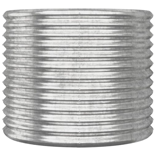 NNEVL Garden Planter Powder-coated Steel 80x80x68 cm Silver