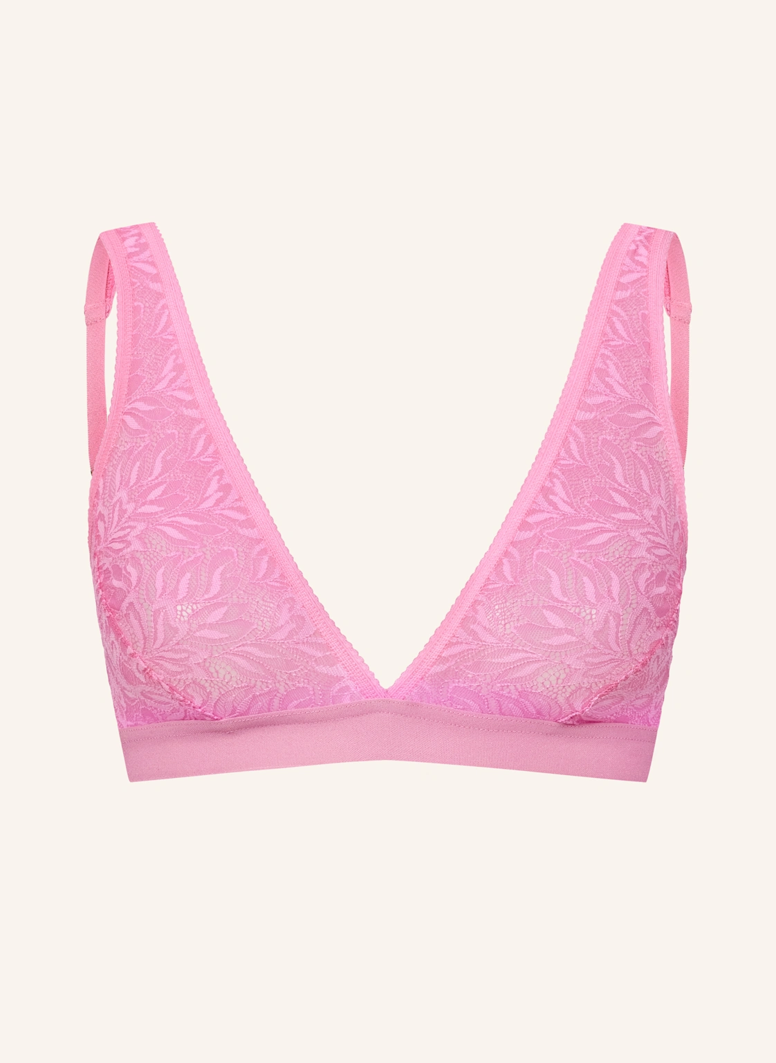 erlich textil Iconic Lace bügelloser Plunge BH große Cups mittlerer Halt aus Spitze - verstellbare Träger