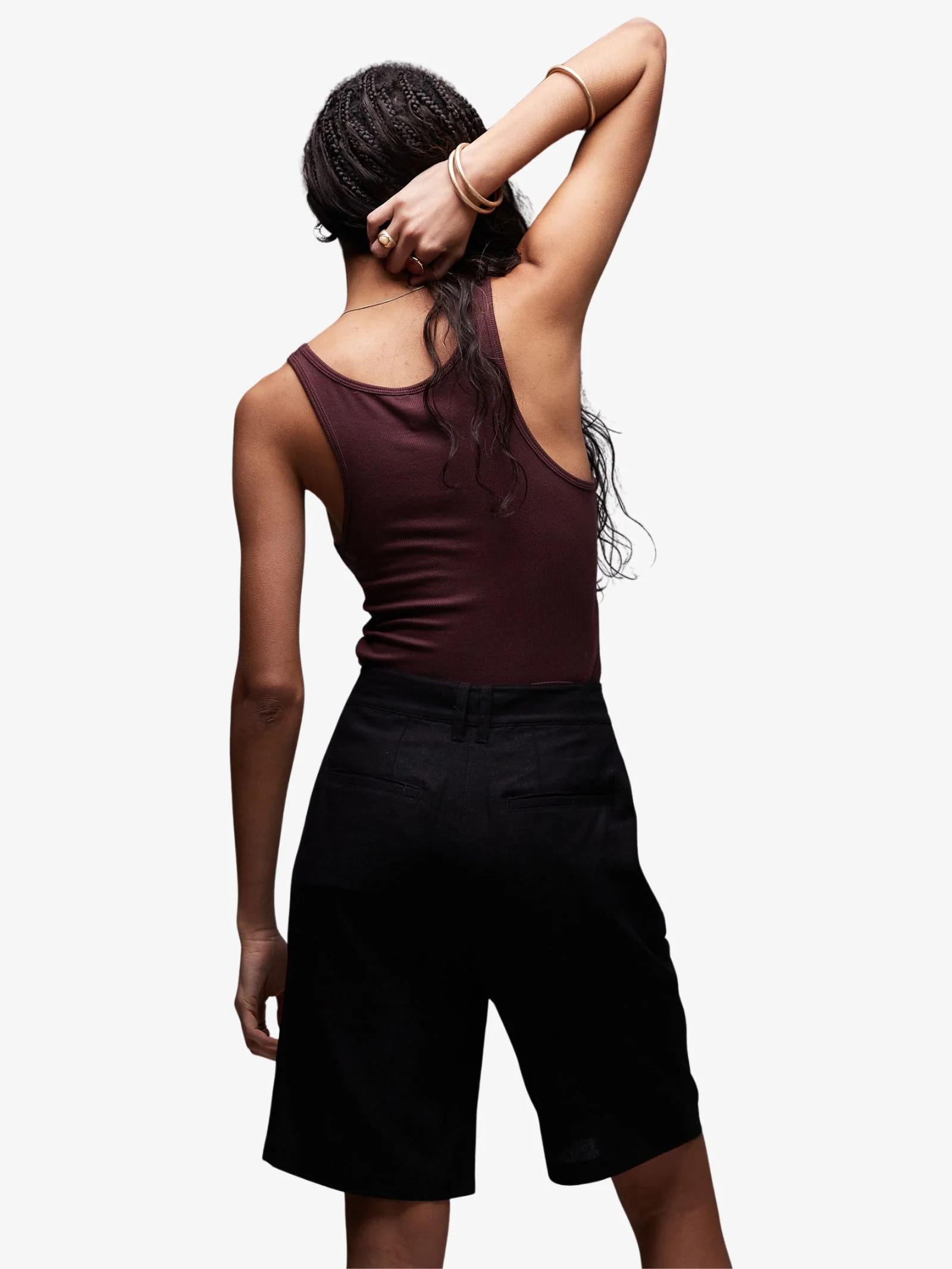 Linen Longline Shorts