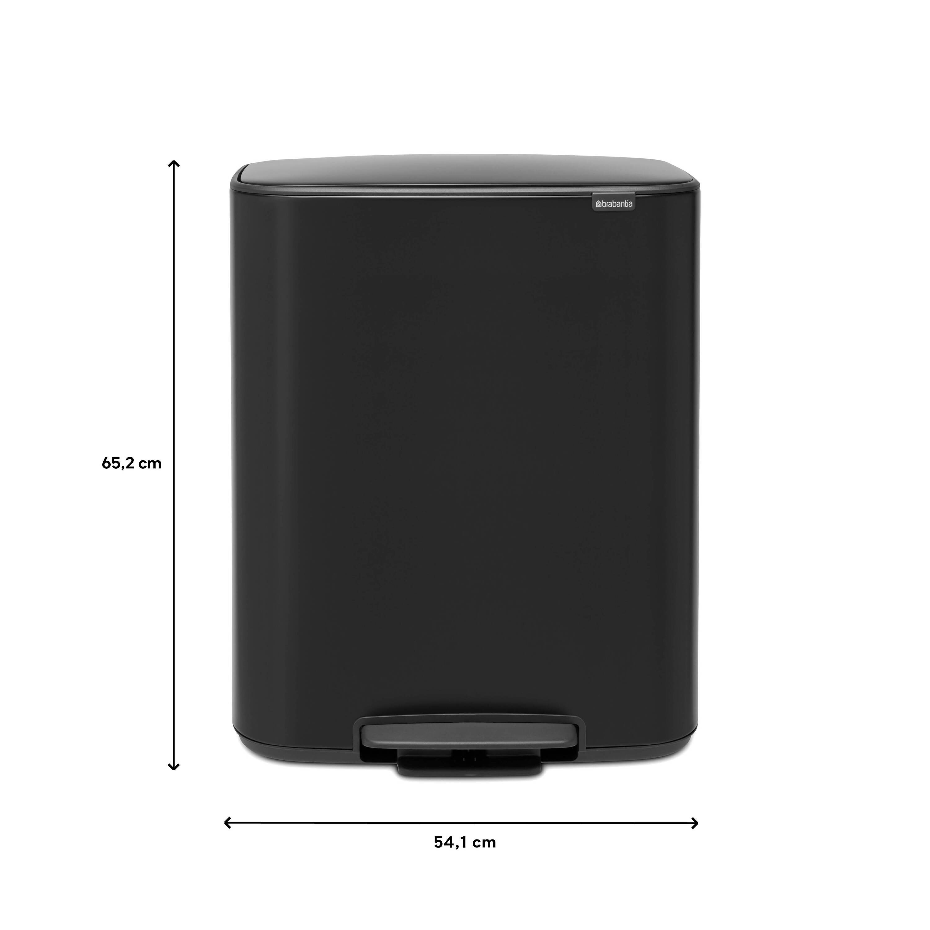 Brabantia Bo Pedaalemmer 60 Liter - Matt Black