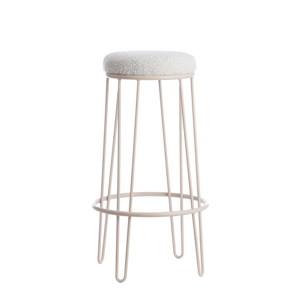 Light & Living barkruk ALICE - Ø14x73cm - wit