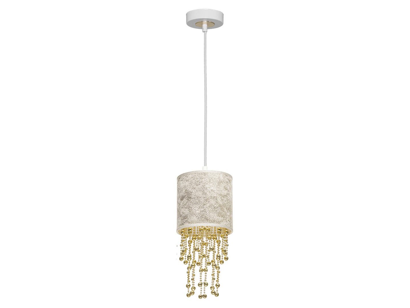 Lampa wisząca Almeria tkaninowa złota