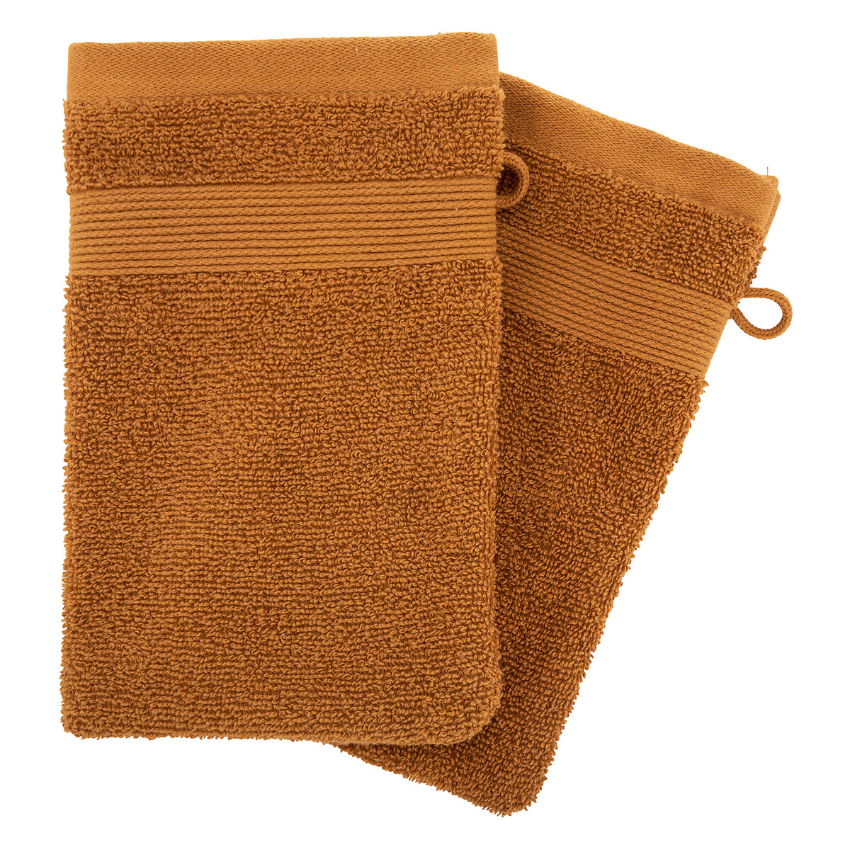 Conjunto de 2 luvas de banho PRAIA castanho