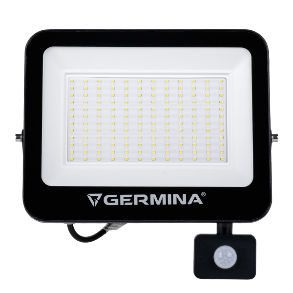 Naświetlacz LED Germina 100W z czujnikiem ruchu IP65 6400k 1szt.