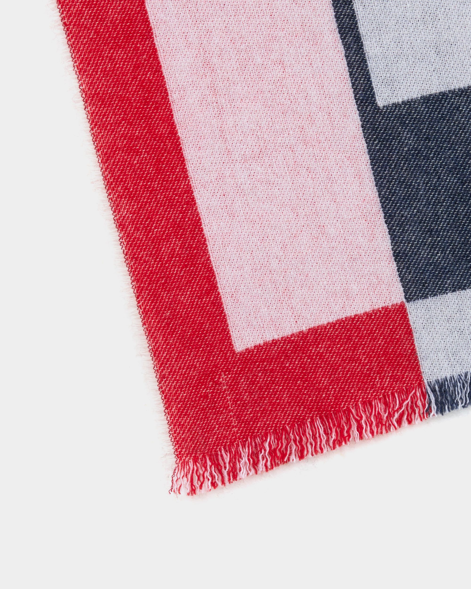 Schal aus Wolle in Rot mit geometrischem Bally-Logo