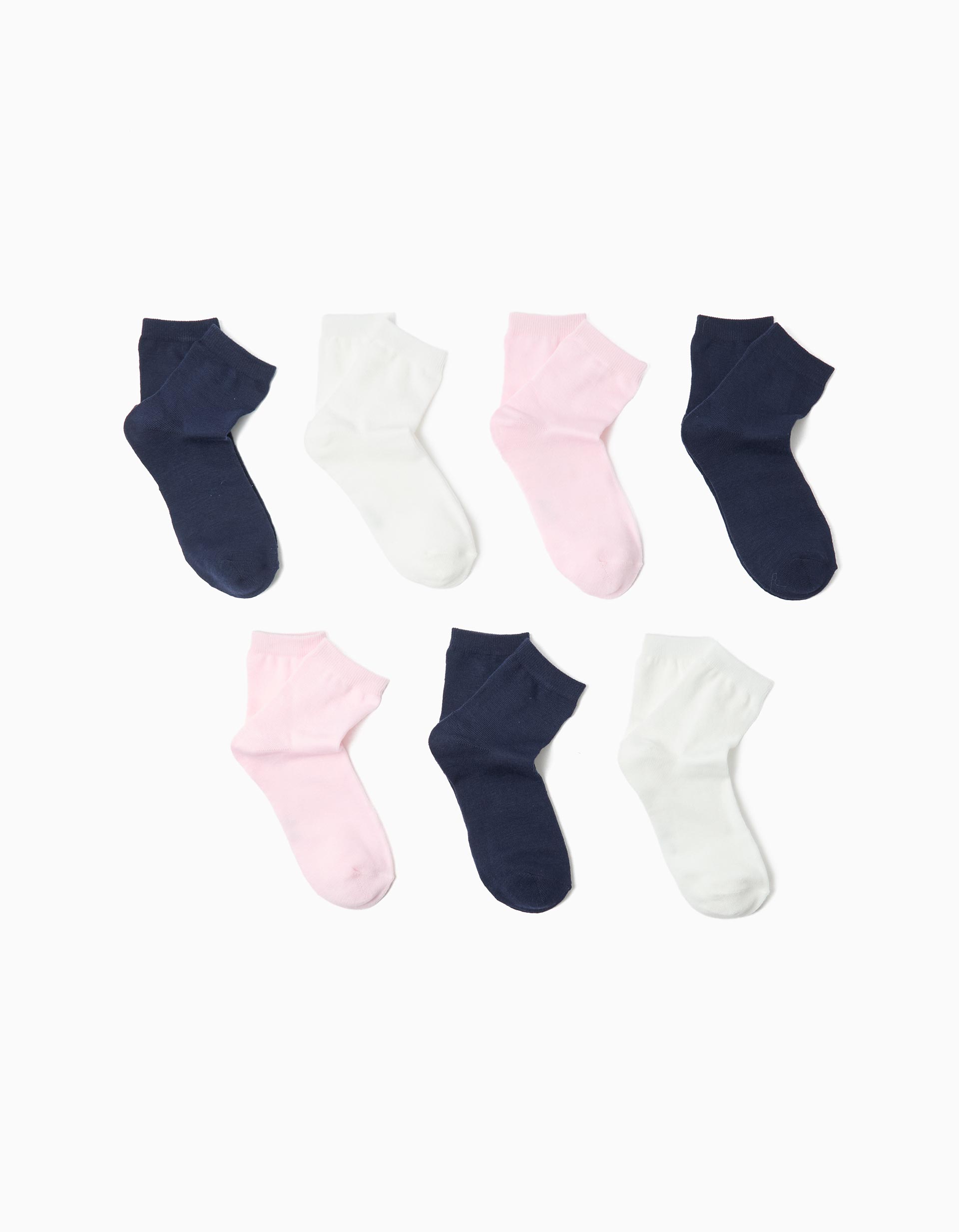 Pack 7 Pares de Meias, Menina, Multicor