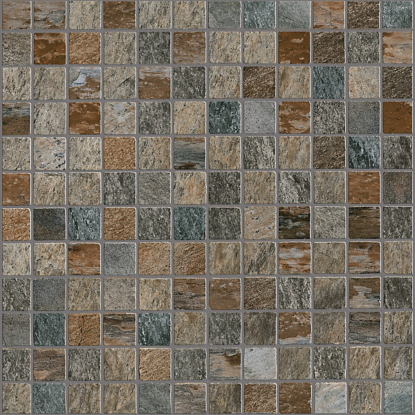 Mosaïque multi-couleur mat 30 x 30 cm Denali