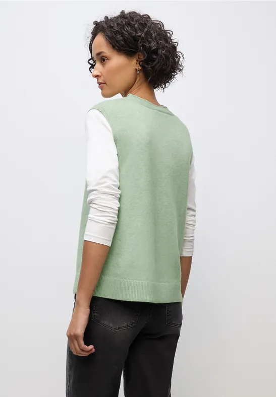 Ärmelloser Pullover