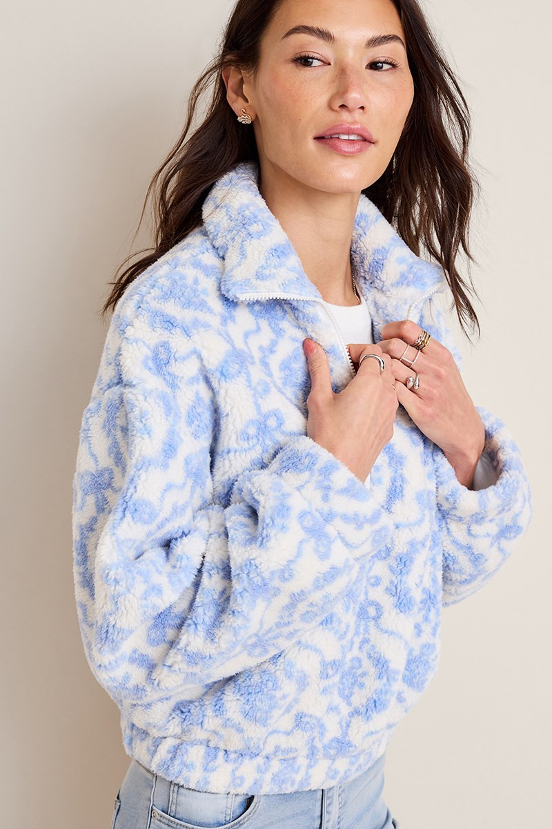 Abby Sherpa Quarter Zip Pullover
