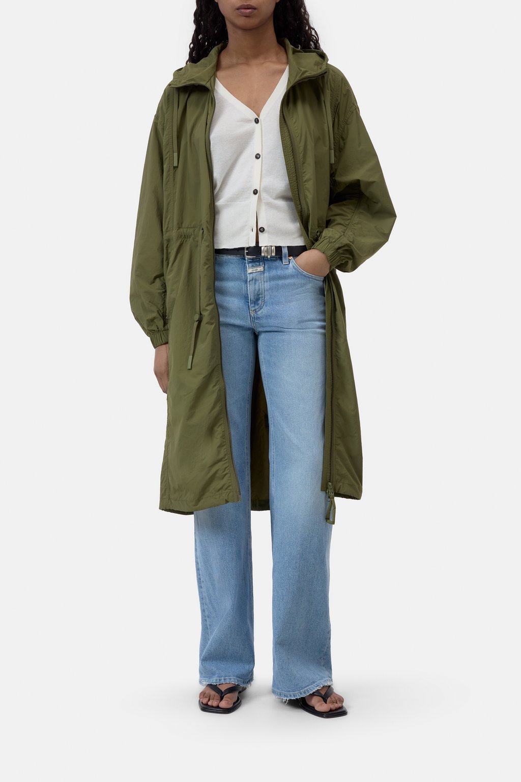 Luftiger Parka aus recyceltem Nylon